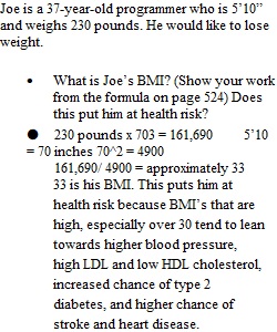 Body Weight Assignment